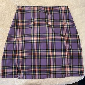 SOLD Cara Purple Plaid Skirt